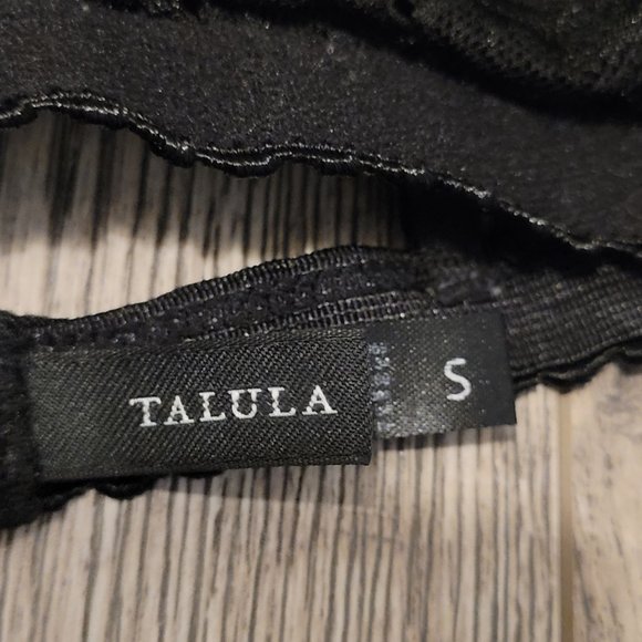 Talula Black Lace Triangle Bralette Small - Picture 2 of 3